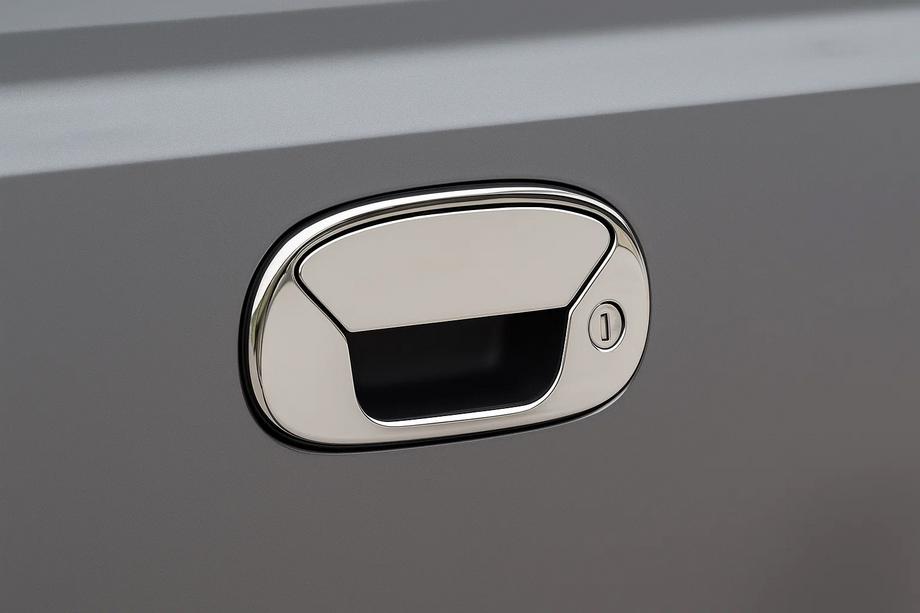 Fiat Doblo I 2001–2005 Cover til bageste dørhåndtag (rustfrit stål) Carmos - Tyrkisk stål Image