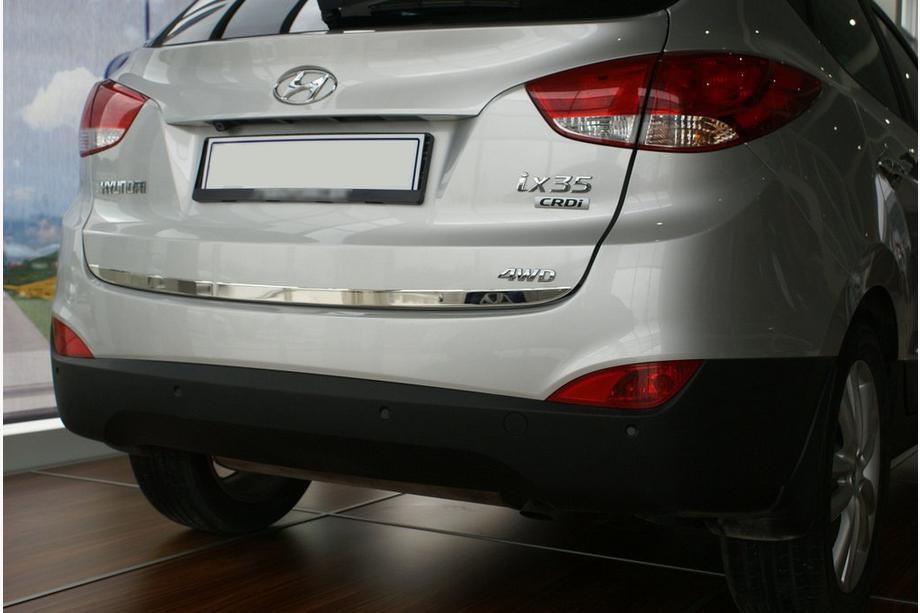 Hyundai IX-35 2010–2015 Bagagerumskantliste (rustfrit stål) OmsaLine - italiensk rustfrit stål Image