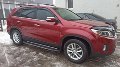 Kia Sorento II XM 2009–2014 Vinduesrammelister (6 stk., rustfrit stål) foto 1