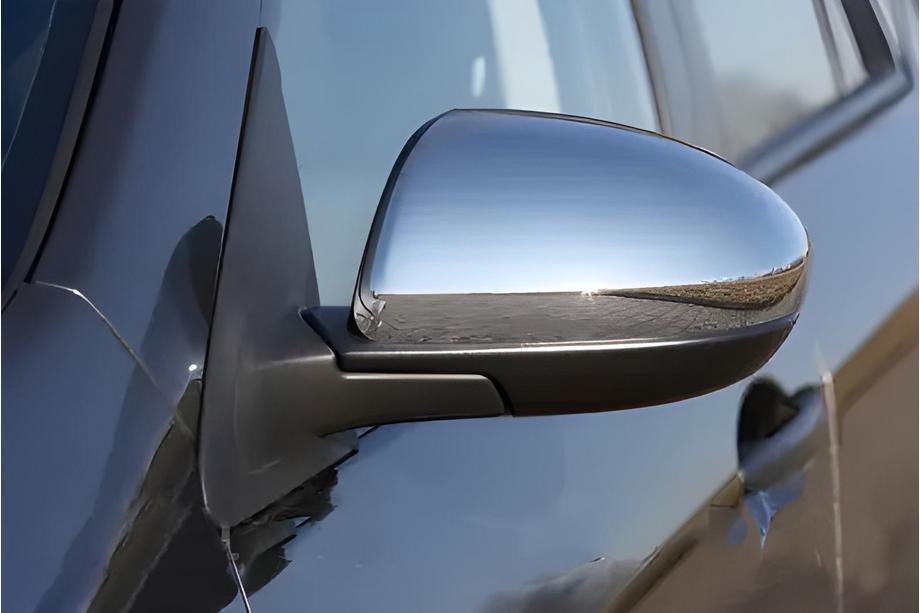 Mazda 3 2009–2013 Krom spejldæksler (2 stk.) Poleret rustfrit stål Image