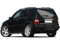 Mercedes ML W163 1997–2005 Rustfri liste over nummerpladen Carmos - Tyrkisk stål foto 2