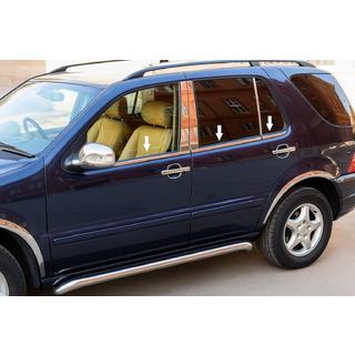 Udvendige vindueslister i rustfrit stål (6 stk.) Mercedes ML W163 1997–2005 foto 1