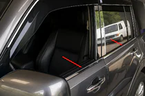 Mitsubishi Pajero Wagon IV 2006–2021 Vindueslister (4 stk., rustfrit stål) foto 1