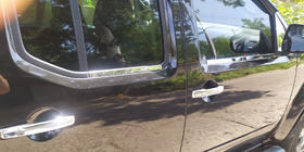 Nissan Navara 2006–2015 Udvendige vindueslister (4 stk., rustfrit stål) Carmos - Tyrkisk stål foto 5