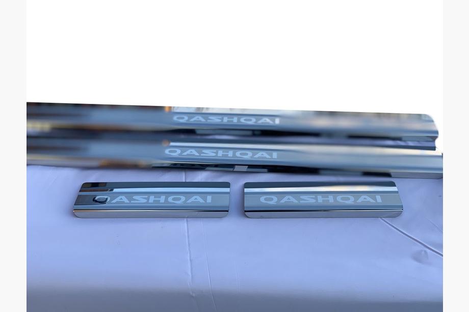 Nissan Qashqai 2014–2021 Dørtrinslister Nathaniko (4 stk., rustfrit stål) Image