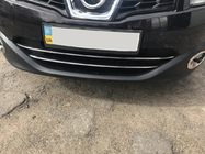 Nissan Qashqai 2010–2014 Kromlister til nederste kølergrill (2 stk., rustfrit stål) foto 4