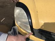 Renault Kangoo 1998–2008 Lygtevipper til forlygter (2 stk., sort ABS) (2003-2008) Mat sort foto 4