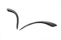 Renault Kangoo 1998–2008 Lygtevipper til forlygter (2 stk., sort ABS) (2003-2008) Mat sort foto 8