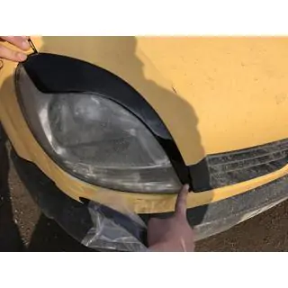 Lygtevipper til forlygter (2 stk., sort ABS) (2003-2008) Renault Kangoo 1998–2008 foto 2
