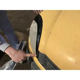 Lygtevipper til forlygter (2 stk., sort ABS) (2003-2008) Renault Kangoo 1998–2008 foto 3