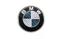 BMW Carbon-emblem, Tyrkiet (d74mm) foto 1