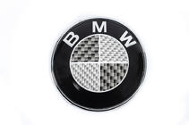 BMW 5-serie E34 1988–1995 Carbon-emblem, Tyrkiet (82 mm) foto 3