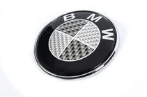 BMW 5-serie E34 1988–1995 Carbon-emblem, Tyrkiet (82 mm) foto 1