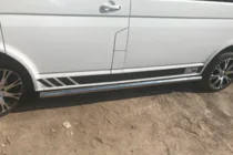 Volkswagen T5 Caravelle 2004–2010 Siderør (2 stk., rustfrit stål) foto 4
