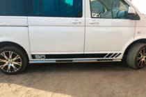 Volkswagen T5 Caravelle 2004–2010 Siderør (2 stk., rustfrit stål) foto 10