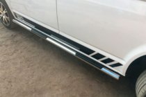 Volkswagen T5 Multivan 2003–2010 Siderør (2 stk., rustfrit stål) 70 mm, kort akselafstand foto 8