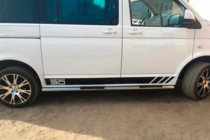 Volkswagen T5 Multivan 2003–2010 Siderør (2 stk., rustfrit stål) 70 mm, kort akselafstand foto 9