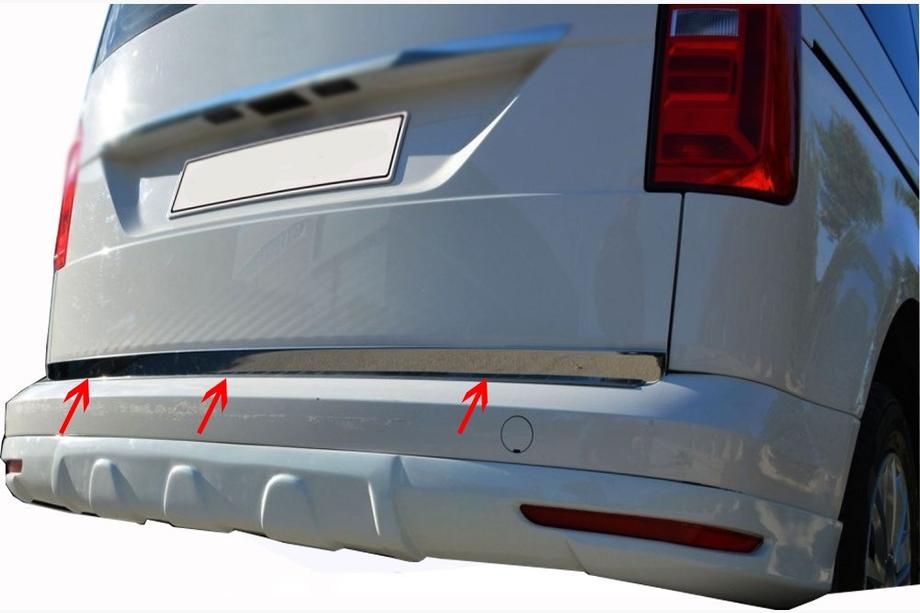 Volkswagen Caddy 2015–2020 Bagagerumskantliste (rustfrit stål) OmsaLine - Italiensk rustfrit stål Image