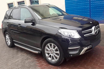 Mercedes GLE/ML Klasse W166 2011–2018 BlackLine sidetrin (2 stk., aluminium) foto 1