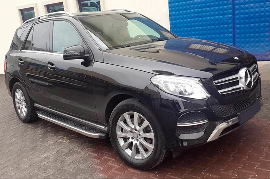 Mercedes GLE/ML Klasse W166 2011–2018 BlackLine sidetrin (2 stk., aluminium) Image
