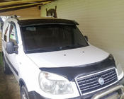 Fiat Doblo I 2005–2010 Forrudevisir (sort højglans, 5 mm) foto 5