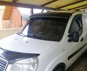 Fiat Doblo I 2005–2010 Forrudevisir (sort højglans, 5 mm) foto 6