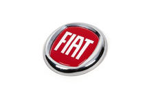 Fiat Emblem (rød V1, selvklæbende) 75 mm foto 2