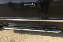 Jeep Grand Cherokee WK 2004–2010 Sidetrin Maydos V2 (2 stk., rustfrit stål) foto 7