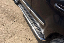 Jeep Grand Cherokee WK 2004–2010 Sidetrin Maydos V2 (2 stk., rustfrit stål) foto 1