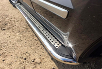 Jeep Grand Cherokee WK 2004–2010 Sidetrin Maydos V2 (2 stk., rustfrit stål) foto 8