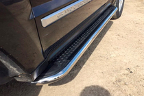 Jeep Grand Cherokee WK 2004–2010 Sidetrin Maydos V2 (2 stk., rustfrit stål) foto 6