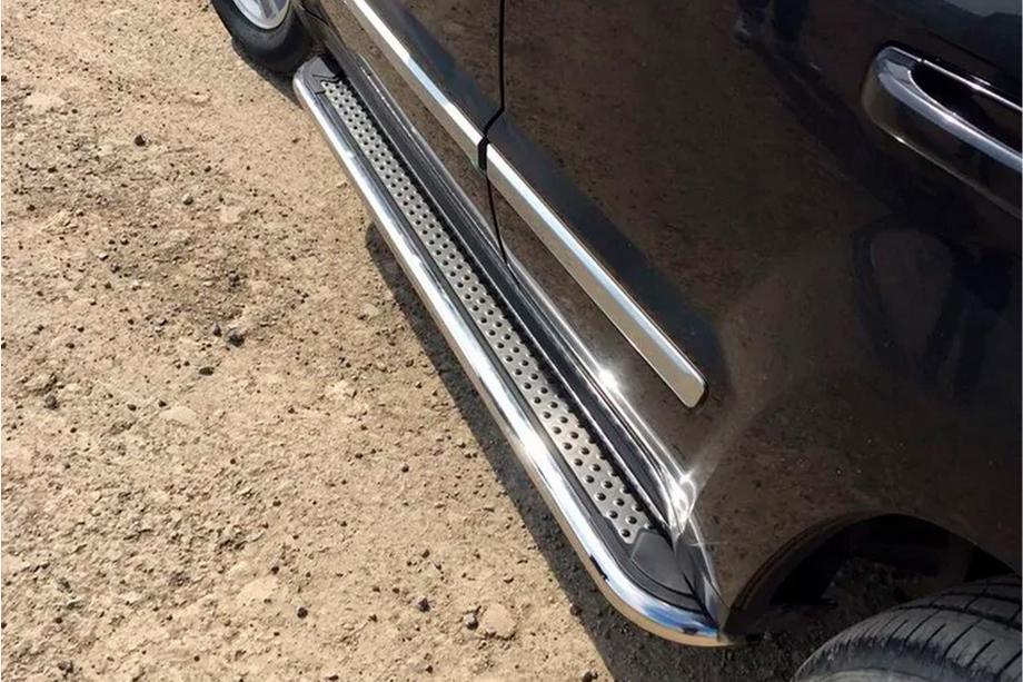 Jeep Grand Cherokee WK 2004–2010 Sidetrin Maydos V2 (2 stk., rustfrit stål) Image