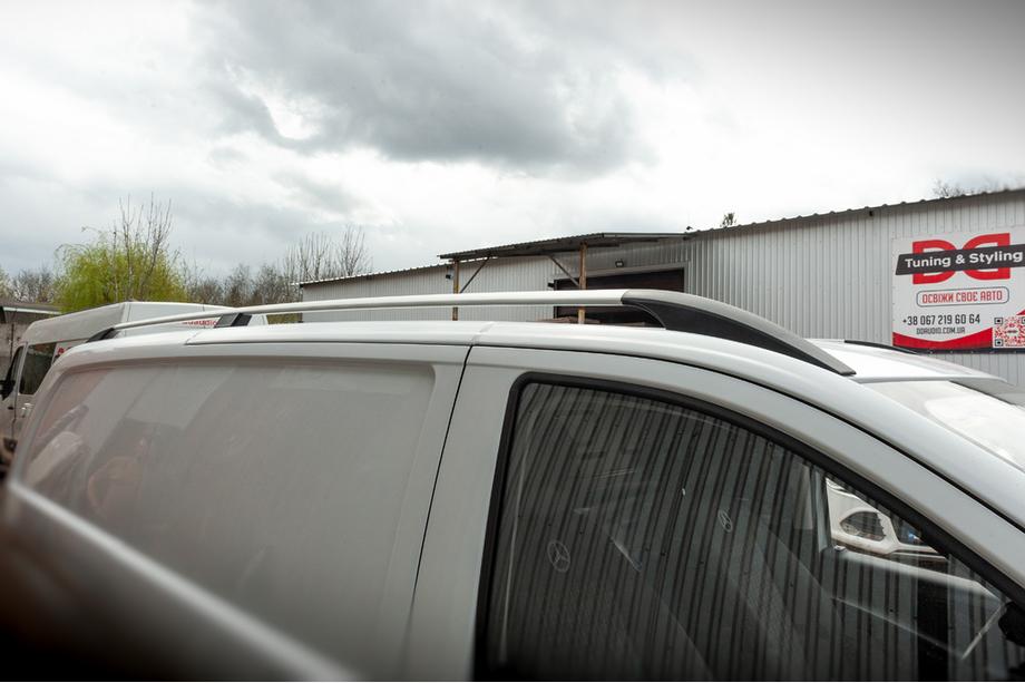 Mercedes Vito/V-klasse W447 2014– ELITE tagrælinger krom (plastfod) Ekstra lang akselafstand (ExtraLong) Foto 2