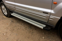 Jeep Grand Cherokee WK 2004–2010 Sidetrin Maya V2 (2 stk., aluminium) foto 6