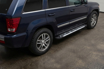 Jeep Grand Cherokee WK 2004–2010 Sunrise sidetrin (2 stk., aluminium) foto 1