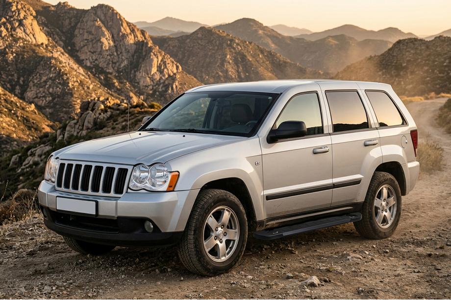 Jeep Grand Cherokee WK 2004–2010 Sidetrin RedLine Black (2 stk., aluminium) Image