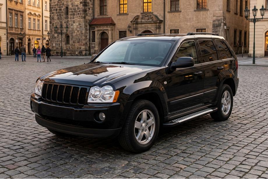 Jeep Grand Cherokee WK 2004–2010 Sidetrin Line (2 stk., aluminium) Image