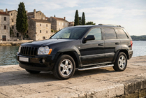Jeep Grand Cherokee WK 2004–2010 Maydos V1 sidetrin (2 stk., aluminium + rustfrit stål) foto 1