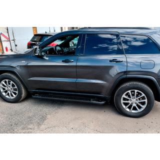 Sidetrin Allmond Black (2 stk., aluminium) Jeep Grand Cherokee WK2 2010–2021 foto 3