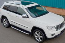 Jeep Grand Cherokee WK2 2010–2021 Sidetrin Fullmond (2 stk., aluminium) foto 1