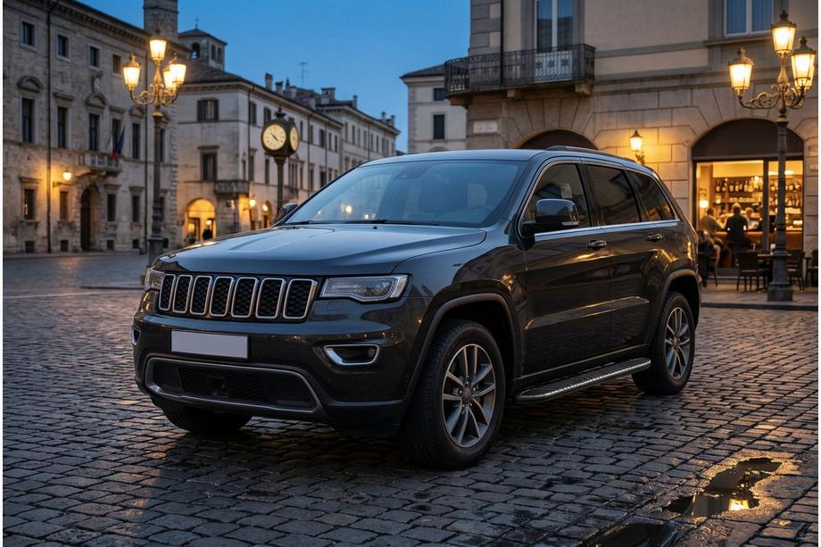 Jeep Grand Cherokee WK2 2010–2021 Bosphorus Black sidetrin (2 stk., aluminium) Image