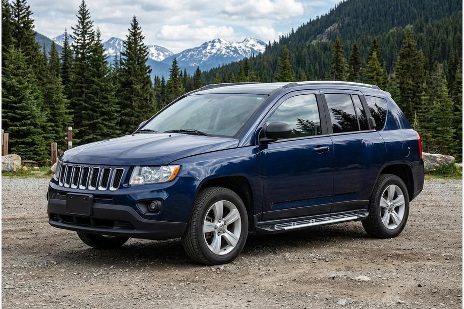 Jeep Compass 2006–2016 Sunrise sidetrin (2 stk., aluminium) Image