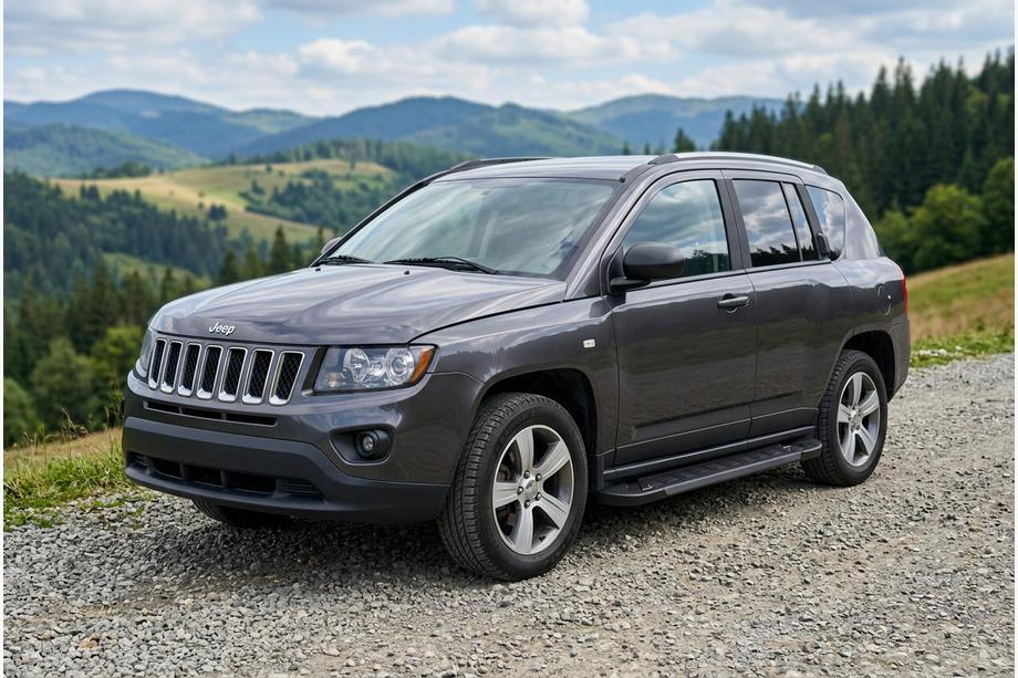 Jeep Compass 2006–2016 Sidetrin RedLine Black (2 stk., aluminium) Image