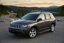 Jeep Compass 2006–2016 Bosphorus Black sidetrin (2 stk., aluminium) foto 1