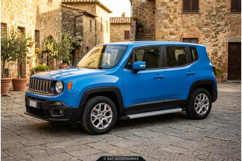 Jeep Renegade 2014– Sidetrin Maya V2 (2 stk., aluminium) Image