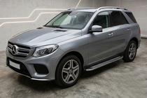 Mercedes GLE/ML Klasse W166 2011–2018 Sidetrin Maydos V2 (2 stk., rustfrit stål) foto 1