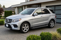 Mercedes GLE/ML Klasse W166 2011–2018 Sidetrin Allmond Black (2 stk., aluminium) foto 1
