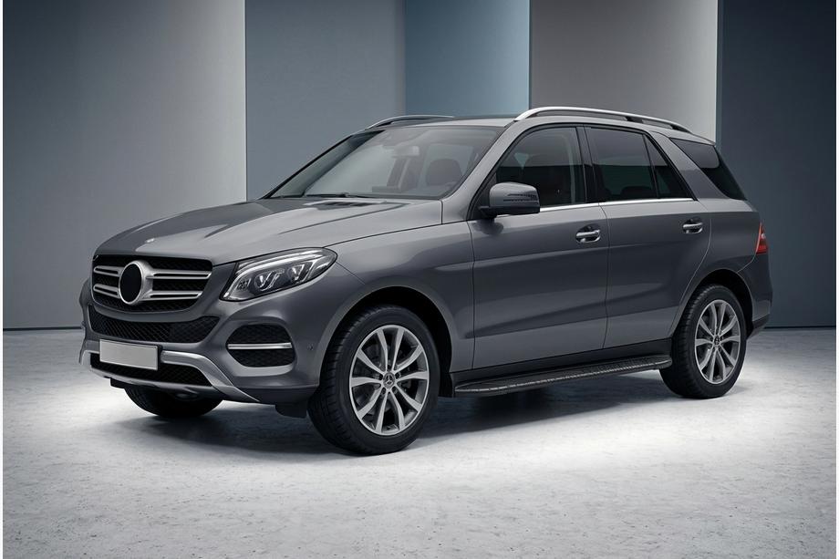 Mercedes GLE/ML Klasse W166 2011–2018 Bosphorus Black sidetrin (2 stk., aluminium) Image