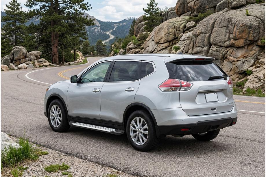 Nissan X-trail T32/Rogue 2014–2021 Sidetrin Allmond Grey (2 stk., aluminium) Image
