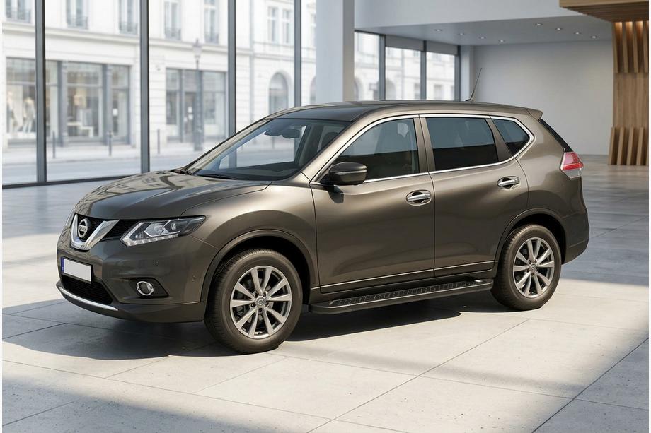 Nissan X-trail T32/Rogue 2014–2021 Sidetrin Allmond Black (2 stk., aluminium) Image